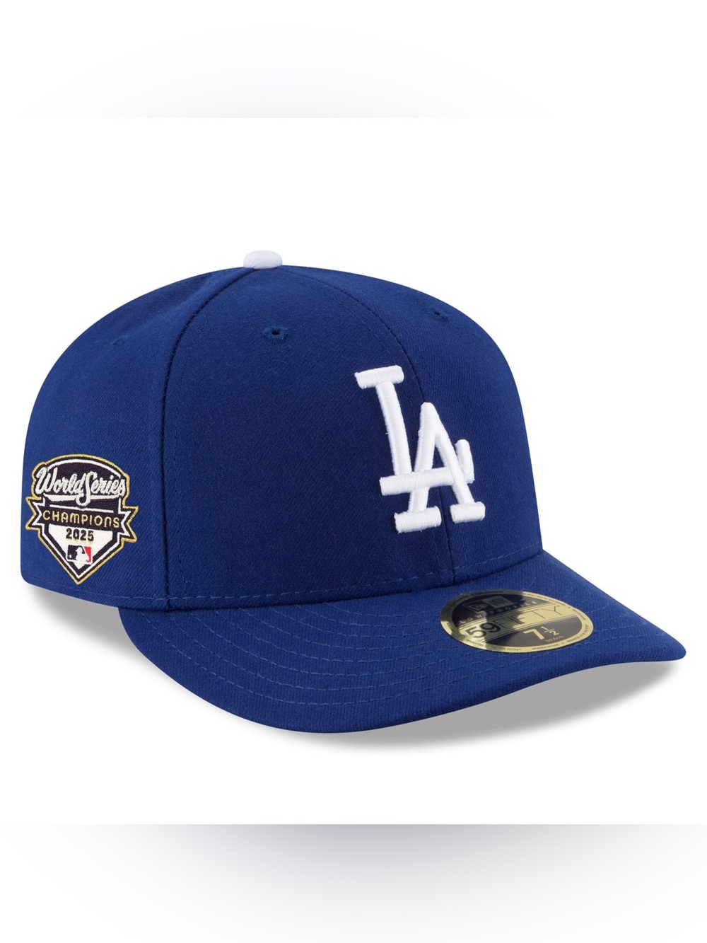 Los Angeles Dodgers Royal Blue Fitted Hat with 2025 World Series Winner Patch